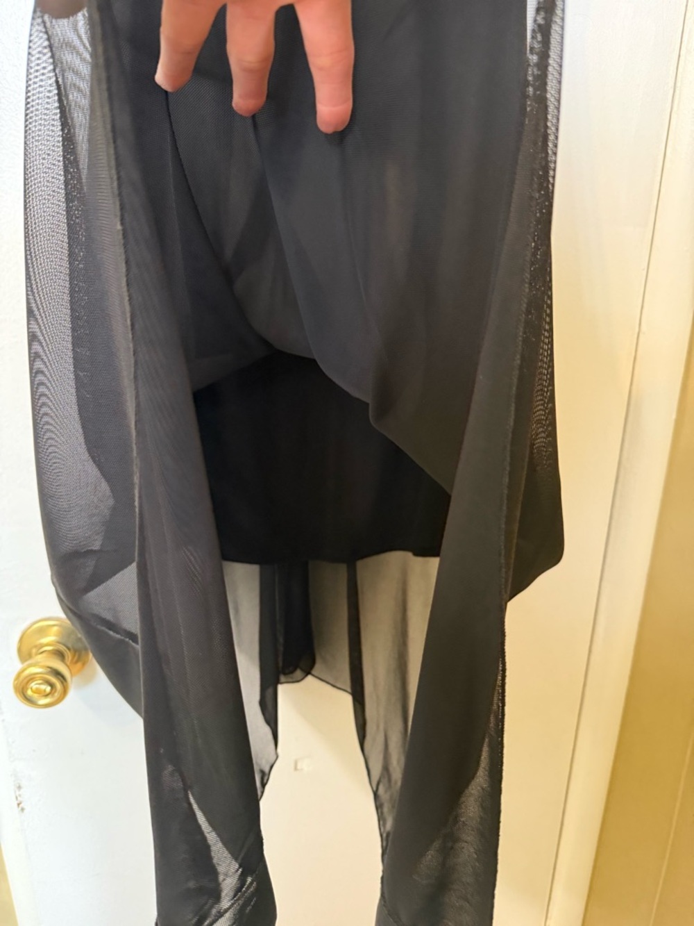 Midnight Hour High-Low Mesh Gothic Chic Dress - Picture 5 of 8
